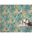 Papier peint Erismann, Collection Martinique - Intissé grainé, Décor : PASSION BLEU FONCE