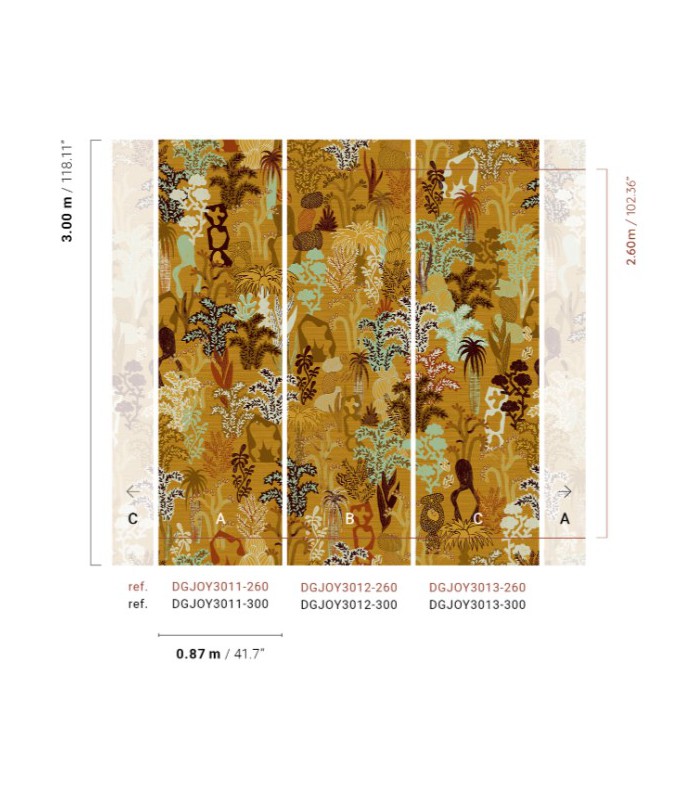 Papier Peint BAYA FAWN DGJOY3012 300 - Collection JOY - MASUREEL - REF. DGJOY3012 300