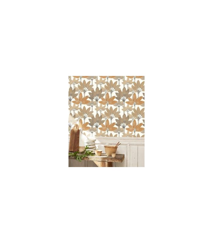 Papier peint BABEL NATUREL - Collection Babylone - CASADECO - Ref. BBLN89711265